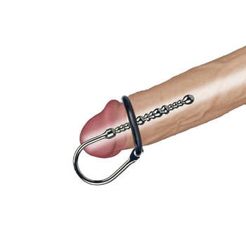 Уретральная вставка Stainless Steel Penis Plug With Glans Ring (02795000000000000)