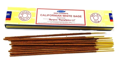 Натуральные благовония Californian White Sage (Калифорнийский белый шалфей) 15 gms Satya 32466