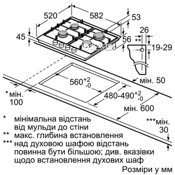 Варочная поверхность газовая Bosch PGP6B5O93R