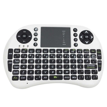 Беспроводная мини клавиатура пульт для ТВ "Mini Keyboard UKB 500" английская раскладка Белая (pc018)