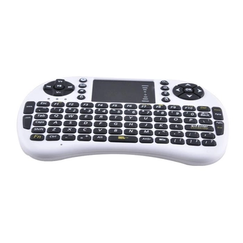 Беспроводная мини клавиатура пульт для ТВ "Mini Keyboard UKB 500" английская раскладка Белая (pc018)