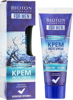 Крем після гоління зволожуючий для чутливої ​​шкіри - Bioton Cosmetics For Men 75ml.