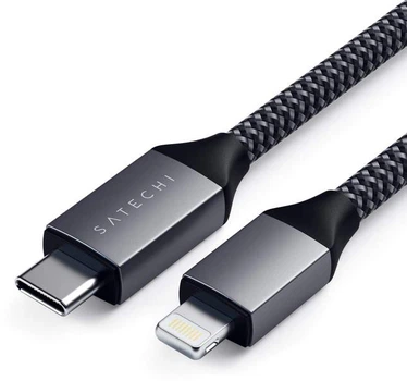 Kabel synchronizacyjny Satechi USB Type-C do Lightning 1.8 m Space Gray (ST-TCL18M)