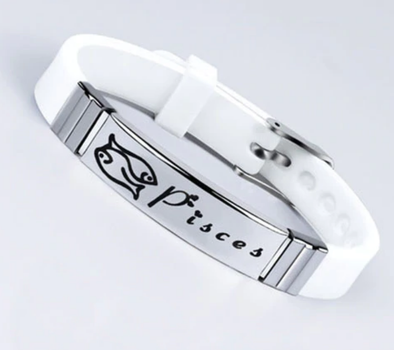 Силіконовий браслет Primo Zodiac - Pisces (Риби) - White Primo білий