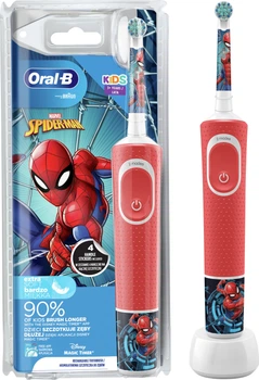 Szczoteczka elektryczna do zębów Oral-B Braun D100 Kids "Spider-Man" (4210201387503)