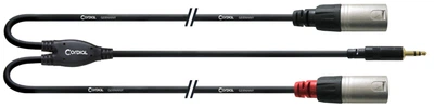 Комутаційний кабель Mini Jack— 2хXLR 1.5 м Cordial CFY 1,5 WMM-LONG