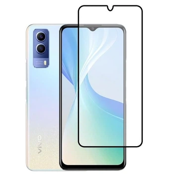 Защитное стекло LUX для Vivo Y53S Full Сover черный 0,3 мм в упаковке