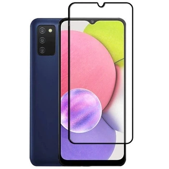 Защитное стекло LUX для Samsung Galaxy A03s (A037) Full Сover черный 0,3 мм в упаковке