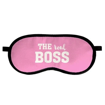 Маска для сна Real boss Arivans 18.5х8.5 см розовая 78-870