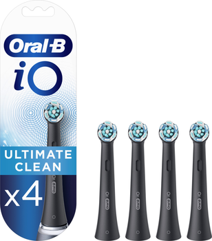 Насадки для электрической зубной щётки Oral-B iO Ultimate Clean Черные, 4 шт (4210201342809)