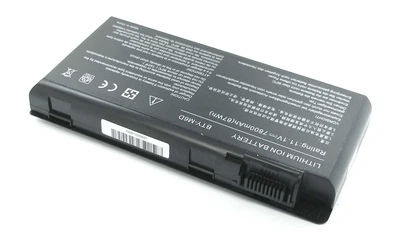 Усиленная аккумуляторная батарея для ноутбука MSI BTY-M6D 11.1V Black 7800mAh OEM