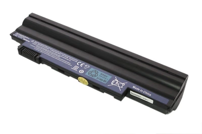 Усиленная аккумуляторная батарея для ноутбука Acer AL10A31 Aspire One D255 11.1V Black 6600mAh OEM High Copy