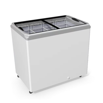 Ларь морозильный Juka M300P (прямое стекло) 300л белый