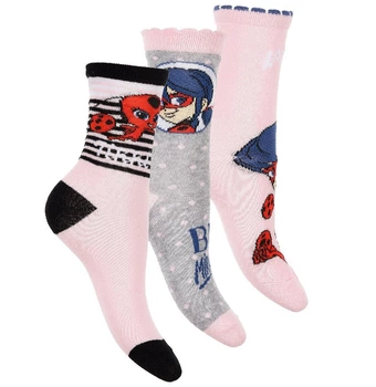 Носки 3 пары Disney Miraculous Ladybug (Леди Баг и Супер-Кот) 023/026 р Разноцвет ET06331