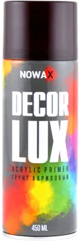 Акриловий ґрунт-спрей Nowax DecorLux (FLAME RED/RAL3000) 450 мл Червоний (NX48036)