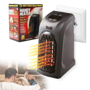 Обогреватель электрический тепловентилятор портативный Rovus Handy Heater 400W Black