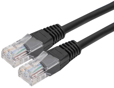 Патч-корд RZTK CAT5e RJ45 UTP 0.5 м Чорний