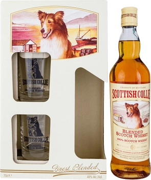 Виски Scottish Collie 0.7 л 40% + 2 стакана (91128841118)