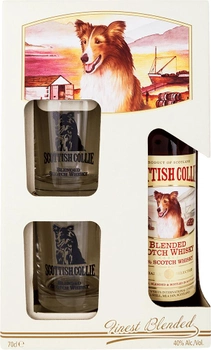 Виски Scottish Collie 0.7 л 40% + 2 стакана (91128841118)
