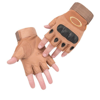 Перчатки без пальцев штурмовые тактические мужские (AC-7311-Olive-M)