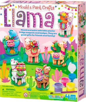 Zestaw do tworzenia magnesów z gipsu 4M Lamy (00-04754)