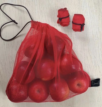 Багаторазові мішечки для продуктів Corgi bags экомешочки для продуктів розмір М (27х30) червоний
