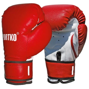Боксерские перчатки SPORTKO 10 унций красные