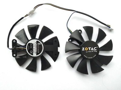 Вентилятор Ecotherm для видеокарты Zotac PowerColor GFY09010E12SPA (GA91S2H GA91S2U) комплект 2 шт (№58.2)