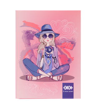 Блокнот А5 64арк ZB.12751-10 FASHION тверда обкладинка, мат. лам.+лак, KIDS Line, рожевий(10)