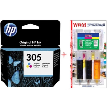 Картридж для HP DeskJet 4122 HP 305C+WWM Color Set305C-inkHP