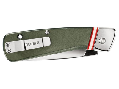 Ніж складаний кишеньковий Gerber Straightlace Modern Green 30-001663 (Slip joint, /175 мм, сірий)