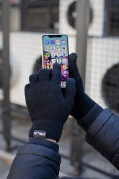 Сенсорні Перчатки Without Touch Logo Man Black 322307395