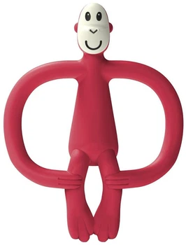 Игрушка-прорезыватель Matchstick Monkey Обезьянка Красный 11 см (MM-ONT-019) (0705604684853)