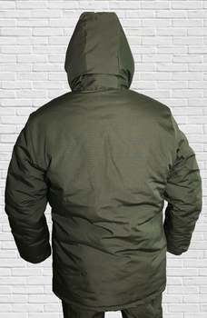 Куртка зимняя до -20 Mavens "Хаки НГУ", с липучками для шевронов, куртка бушлат для охоты и рыбалки, размер 52