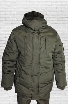 Куртка зимняя до -20 Mavens "Хаки НГУ", с липучками для шевронов, куртка бушлат для охоты и рыбалки, размер 60