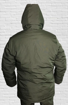 Куртка зимова до -20 Mavens "Хакі НГУ", з липучками для шевронів, куртка бушлат для полювання та риболовлі, розмір 48
