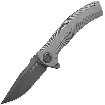 Нож складной Kershaw Seguin (длина: 183мм, лезвие: 80мм, черное), серый