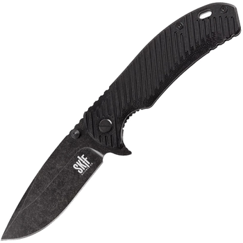 Нож складной SKIF Sturdy II BSW (длина: 223мм, лезвие: 96мм, черное), черный