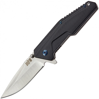 Нож складной SKIF Plus Cayman (длина: 193мм, лезвие: 84мм), черный