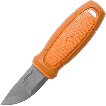 Нож фиксированный Mora Eldris Neck (длина: 143мм, лезвие: 56мм) + огниво, оранжевый, ножны пластик