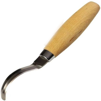 Нож ложкорез фиксированный Mora Woodcarving 163 (длина: 178мм, лезвие: 70мм), дерево