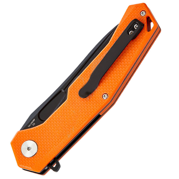 Нож складной Artisan Zumwalt (длина: 228мм, лезвие: 100мм, черное), оранжевый