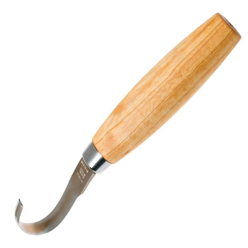 Ніж ложкорез фіксований Mora Woodcarving Hook Knife 162 (довжина: 163мм, лезо: 50мм), береза