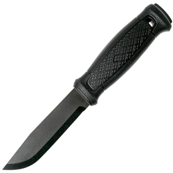 Нож фиксированный Mora Garberg C (длина: 229мм, лезвие: 109мм, черное), черный, ножны пластик