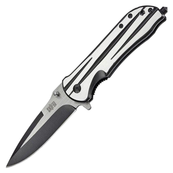 Нож складной SKIF Plus Bolid (длина: 212мм, лезвие: 89мм, черное), стальной