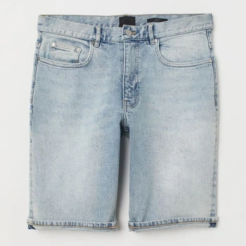 Шорты джинсовые женские H&M 0478992_гол_01 W28 Голубые (LD2000000909042_KAY2000000909042)
