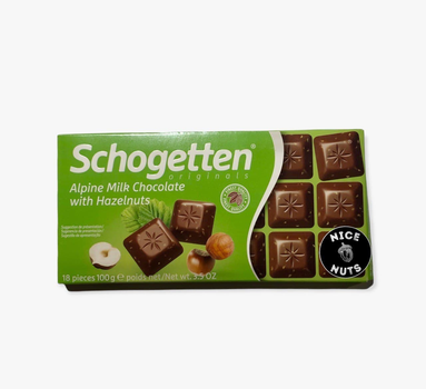 Шоколад Schogetten молочный с фундуком