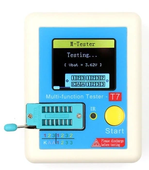 Вимірювач ESR+LCR метр TFT, Тестер LCR-T7 microUSB/АКБ