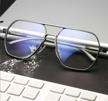 Окуляри комп'ютерні фотохромні SENOIX™ Anti-blue Glasses Incanto з твердим чохлом і серветкою в комплекті, захист зору