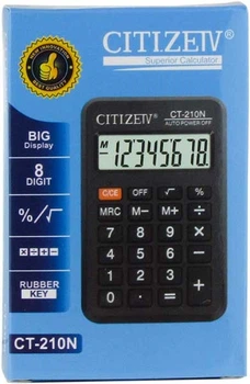 Калькулятор СITI.ZETV CT- 210N 8 разр. 10*6см Без бренда